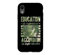 Education is Important Accordéon is Importanter Funny Retro Coque pour iPhone XR