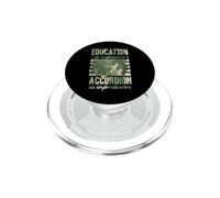 Education is Important Accordéon is Importanter Funny Retro PopSockets PopGrip pour MagSafe