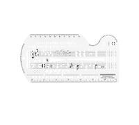 Éducation musicale multifonctionnelle avec guide de notation du personnel, règle de théorie, tableau d'entraînement portable pour la maison, l'école, la salle de classe, règle d'échelle de musique