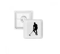 éducation Physique Hockey Sports Running PBT Keycaps pour Clavier mécanique Blanc OEM sans Marquage d'impression R1 Multicolore