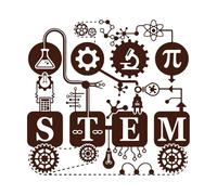 Éducation scolaire en sciences STEM, équipement de citation, motivation pour enfants Stickers muraux 36x37.5cm Ne se décolle pas Café