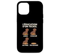 Éducation Teckel Chiot, Entrainement Dressage Humour Chien Coque pour iPhone 12/12 Pro