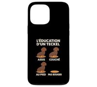 Éducation Teckel Chiot, Entrainement Dressage Humour Chien Coque pour iPhone 13 Pro Max