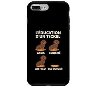Éducation Teckel Chiot, Entrainement Dressage Humour Chien Coque pour iPhone 7 Plus/8 Plus