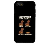 Éducation Teckel Chiot, Entrainement Dressage Humour Chien Coque pour iPhone SE (2020) / 7/8