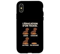 Éducation Teckel Chiot, Entrainement Dressage Humour Chien Coque pour iPhone X/XS