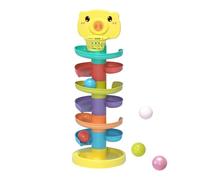 Educational Ball Drop Toy - Stackable Sound Playset, Creative Sturdy Learning Activity | For Early Development Eye Hand Coordination Training Children Use, Ball Run Toy, Sound Learning Game, Coordinat