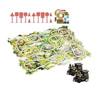 Educational Car Track Puzzle - STEM Racing Construction Kit, Skill Building Toy for, Hand Eye Coordination Game, Durable Interlocking Tracks, Fun Activity for Kids Boys Girls Age 3 and Up