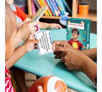 Educational Card Set - 3.54 inch Learning Activity Cards | Paper Skill Builder - 55 Compact Cards for Preschool Boys and Girls Aged 3 to 8 at Home School Or Travel