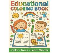 Educational Coloring Book: Color, Trace, and Learn Words for Kids