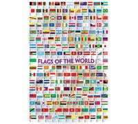 Educational - Éducation - Drapeaux du monde - Poster éducatif 61x91,5 cm