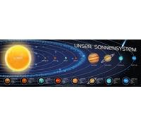 Educational - Education - Notre système solaire Poster panoramique XXL - Taille 158x53