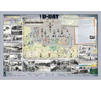 Educational - Education - Poster - D-Day + cadre interchangeable, Shinsuke® Maxi MDF argenté, vitre acrylique