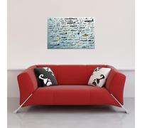 Educational - Education - Poster - Evolution of Military Aircraft + 2 St Posterleiste Holz 92 cm natural