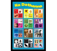 Educational - Education - Poster - Learn Colours ( Irish ) + cadre interchangeable, Shinsuke® Maxi MDF noir, vitre acrylique