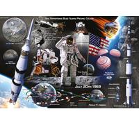 Educational Éducation Poster Lunar Landing Alunissage