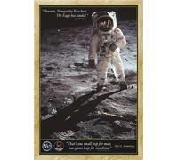 Educational - Éducation - Poster - Walk on the Moon Lune + cadre interchangeable, Shinsuke® Maxi MDF hêtre, vitre acrylique