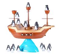 Educational Iceberg Penguin Pirate Ship Toy - 30 Cm Balance Game, Tabletop Skill Challenge | Family Interactive Party Activity Gift, Kids Learning Physics Coordination Play Development Fun Logic