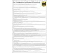 Educational - la loi fondamentale de la République fédérale d'Allemagne Poster cm