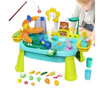 Educational Pretend Play Fishing Game Sensory Toy For Ages 3-8 Boys Girls Travel Beach Birthday Backyard Daycare Camping School Picnic | Baby Water Table - Water Sensory Table With Electric Pump |