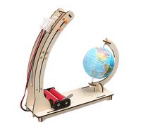 Educational Science Kits - Wooden Satellite Rocket Model Construction Set | Hand Craft STEM Assembly Toys Kits For Child Boy Girl, Day Night Alternation Geosynchronous Satellite Rocket Project