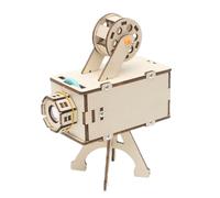 Educational Science Kits, Wooden Science Projector Kit, Interactive Learning Activities for Students and Girls Ages 7-14 for Classroom and Home School, 3.46x1.97x5.51 inches