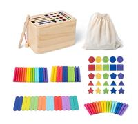 Educational Shape Sorting Cube - Interactive Wooden Toy Set, Sensory Development Learning Game, Durable Early Education Activity Tool, Kids Cognitive Skill Builder | For Playroom Daycare Preschool