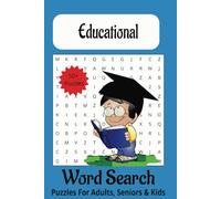 Educational Word Search Puzzle Book: Word Searches with Easy to Read Print about education, learning, knowledge and More | 6x9 inches, 110 pages | 50+ ... Gift for Vacations, Holidays and Free Times