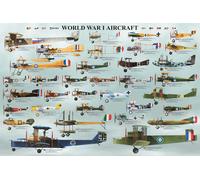 Educational World War I Aircraft 2nd World War Aircraft - Poster print 91,5x61