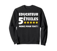 Educatrice spécialisé 5 étoiles Merci Super éducateur Sweatshirt