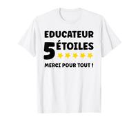 Educatrice spécialisé 5 étoiles Merci Super éducateur T-Shirt