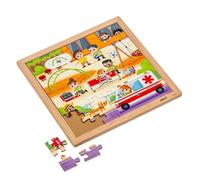 Educo Services d'urgence - Ambulance | 49 pièces de Puzzle | ACTIE. | Educo - ref. 8719924067106 - 8719924067106 - Beige - Materiaux mixtes