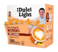 Édulcorant Brun Granulé 600 Sticks 100% Natural DulciLight | 500 Sticks + 100 Gratuits | au goût naturel du sucre brun | Catégorie Gourmet |