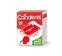 Édulcorant de table à base de sucralose en sachets individuels, format recharge de 51 g, idéal pour boissons chaudes, faible en calories, conditionné en boîte de 6 recharges - Lot de 3