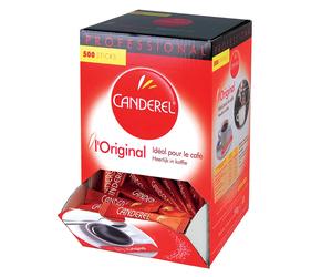 Edulcorant en poudre Canderel, boîte distributrice de 500 sticks