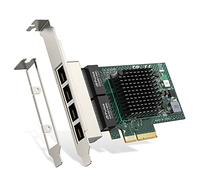 EDUP Carte réseau Gigabit Quad Port Ethernet NetXtreme BCM5719 RJ45 Quad-Port Carte réseau PCI Express 1000M NIC Ethernet pour Windows Server/Linux/Ubuntu/Freebsd/VMware ESX