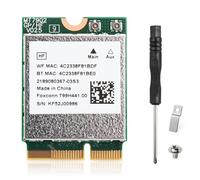 EDUP Carte sans fil WiFi 6E Bluetooth 5.3 MT7902 pour ordinateur portable, M.2 2230 E-Key, Tri-Band 2.4G/5G/6G, jusqu'à 2400Mbps, pour ordinateur portable et mini PC, compatible avec Windows 10/11