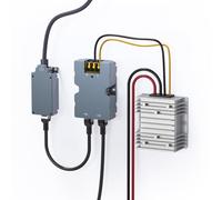 EDUP Injecteur PoE GigE 320W pour Starlink HP/Flat HP, Adaptateur câble Starlink vers RJ45, Convertisseur DC 12V vers 48V 6A 288W, Compatible Starlink Haute Performance