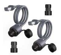 EDUP Starlink adaptateur Ethernet Gen 3 et Mini avec rallonge de câble étanche, coupleur RJ45 pour Star Link Standard V3 et Mini Dishy, idéal pour une utilisation en intérieur/extérieur (2-pack)