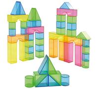 Eduplay 120301 Blocs Transparents 50 pièces de Construction et Jeux magnétiques Multicolore