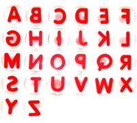 EDUPLAY 220004 Lot de 26 tampons géants en Forme de Lettres, Chiffres, ABC, Multicolore