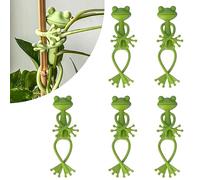 EduPlayte Attache Plante 5 Pièces, Tuteurs pour Plantes, Support de Plantes Grenouille Multi-usages, Supports de Plante de Grenouille Verte, Statues d'animaux, Plantes en Pot, etc