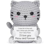 EduPlayte Cadeaux pour femmes, chat positif avec carte de courage, cadeau d'anniversaire pour maman, petite amie, sœur, fille, meilleure amie, joyeux anniversaire