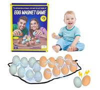 EduPlayte Gioco di Scacchi Magnetici, 16 pcs Educativo Gioco da tavolo a scacchi Con pietre magnetiche, Giochi magnetici per Bambini per Riunioni di Famiglia E Viaggi E Forniture per Feste