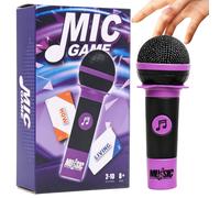 EduPlayte Jeu de Société, Jeu de Cartes, Jeu de Cartes avec Musique, Grab That Mic Party Game, Fun Hilarious Games Night, pour 2 à 10 Joueurs et Amateurs de Musique, Parfait pour Mettre l'ambiance