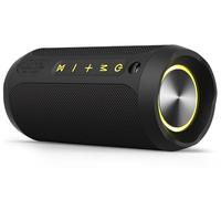 EDUPLINK Enceinte Bluetooth, Enceintes sans Fil Portables, Enceinte Étanche IPX7, Stéréo avec Appairage TWS, Longue Durée de Lecture pour la Maison, Les Voyages, Noir