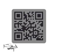 EDURAIT Plaques d'identification pour Drones. Plaque d'immatriculation personnalisée en Aluminium pour Tous Les modèles de Drones. Réglementations AESA.… (Plaques QR)