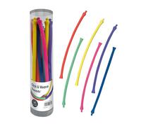 Edushape Fils à clic et tissage pour l'engagement sensoriel de bébé - Fils flexibles se tordent, tournent et se clipsent ensemble, aident à améliorer la reconnaissance des couleurs, la stimulation