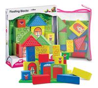 Edushape Floating Blocs - Bath Construction Blocs en mousse - Baby Bath Moard Toys Set - Dveloppement de la petite enfance
