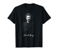 Edvard Grieg Compositeur Classique Portrait Vintage T-Shirt Graphique avec Valeur